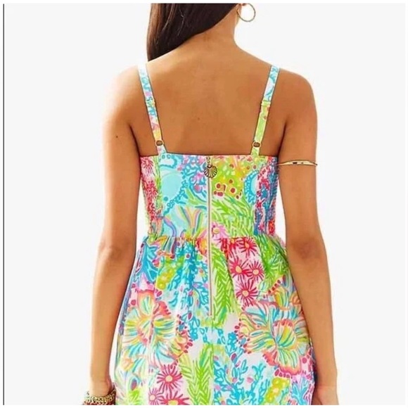 🪸 Lilly Pulitzer Ardleigh lovers coral dress sz 0 - Picture 2 of 7